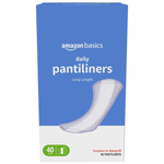 40-Count Amazon Basics Long Length Daily Pantiliners