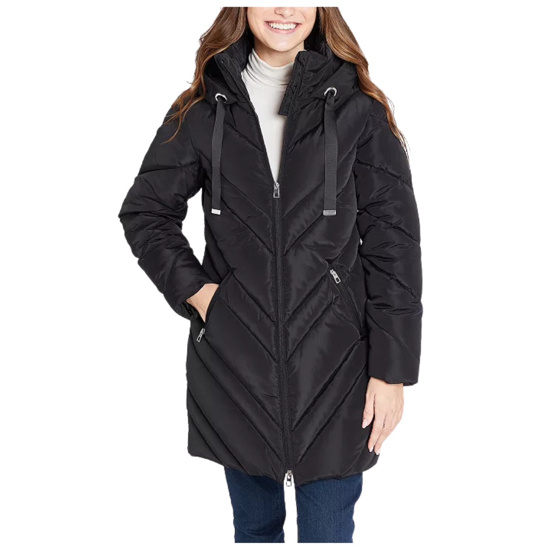 Nine West Women's Chevron Quilted Puffer Jacket (3 Colors) + $10 Kohls Cash