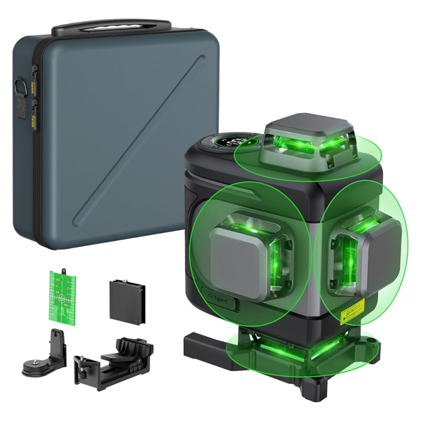 Fanttik D16 APEX 4 x 360 Deg. Self-Leveling Cross Line Laser Level