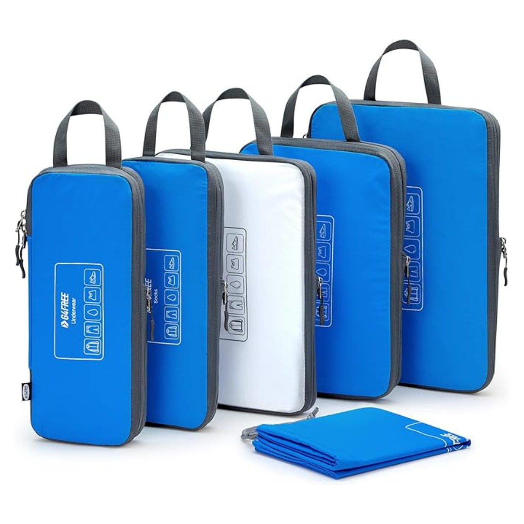 6-Piece G4Free Compression Packing Cubes Set
