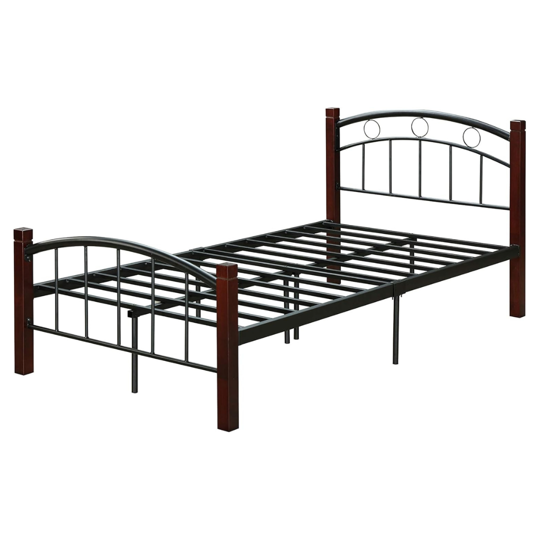 Hodedah Complete Metal Platform Twin Bed