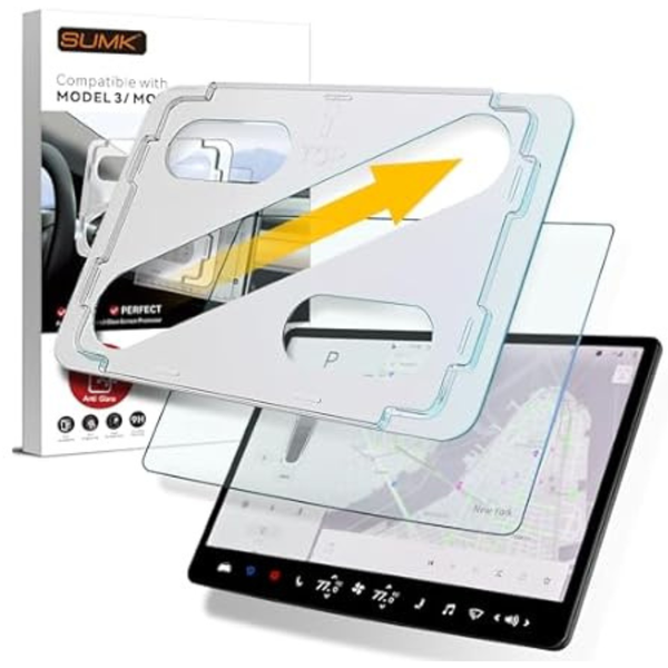 Sumk 15" Tesla Model Y / Model 3 Tempered Glass Screen Protector