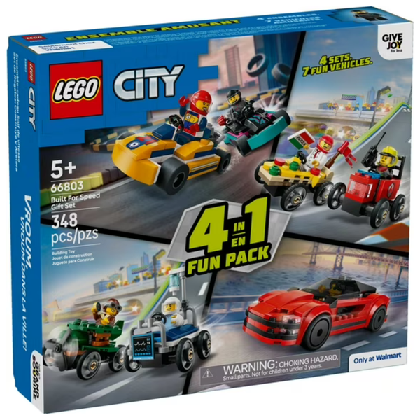 4-Games-In-1 LEGO City Built For Speed Gift Set (66803) + $5 Walmart Cash