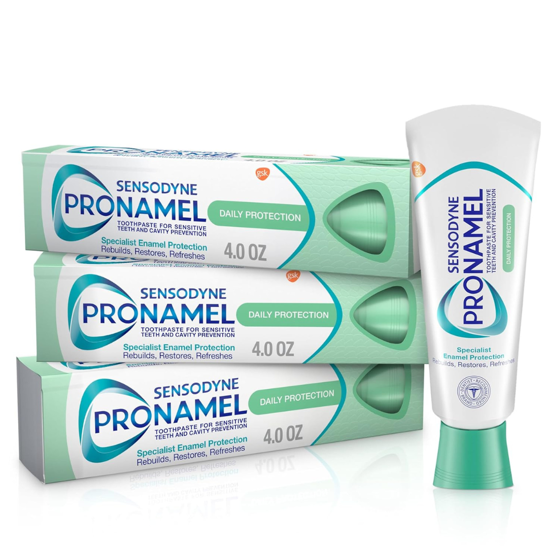 3-Pack 4-Oz Sensodyne Pronamel Daily Protection Enamel Toothpaste