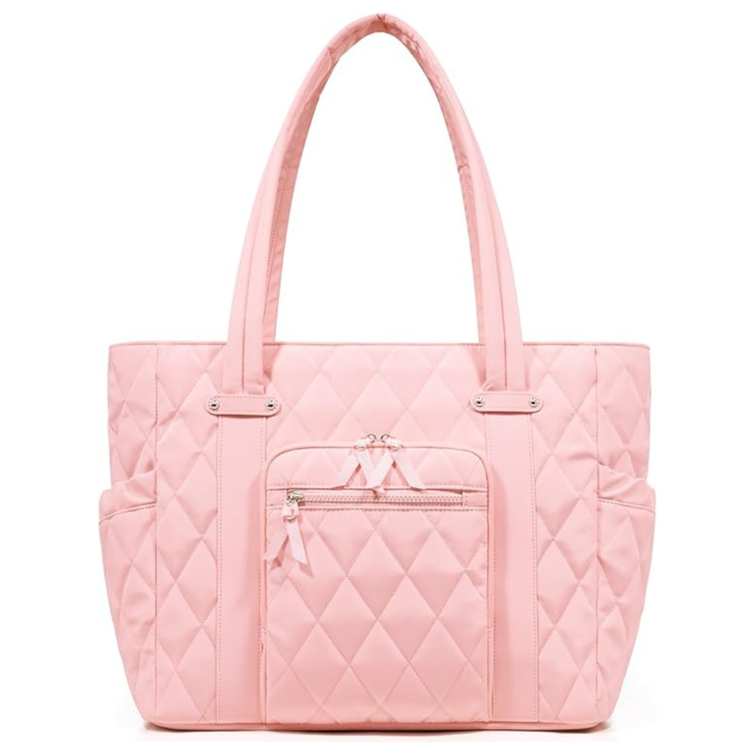 Women's Lightweight Puffy Zipper Tote Bag (2 Colors)