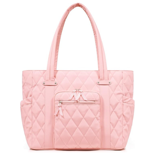 Women's Lightweight Puffy Zipper Tote Bag (2 Colors)