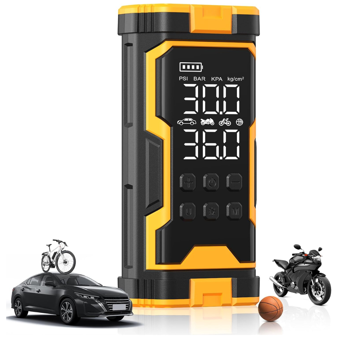 Pumptiva 150PSI Tire Inflator Portable Air Compressor