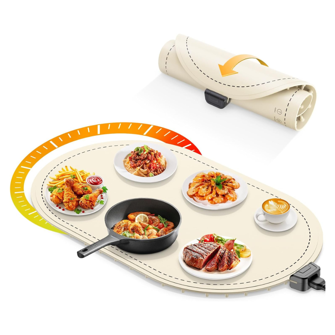 24" x 14.5" Silicone Electric Food Warming Tray