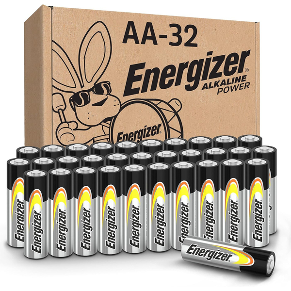 32-Count Energizer AA Alkaline Batteries