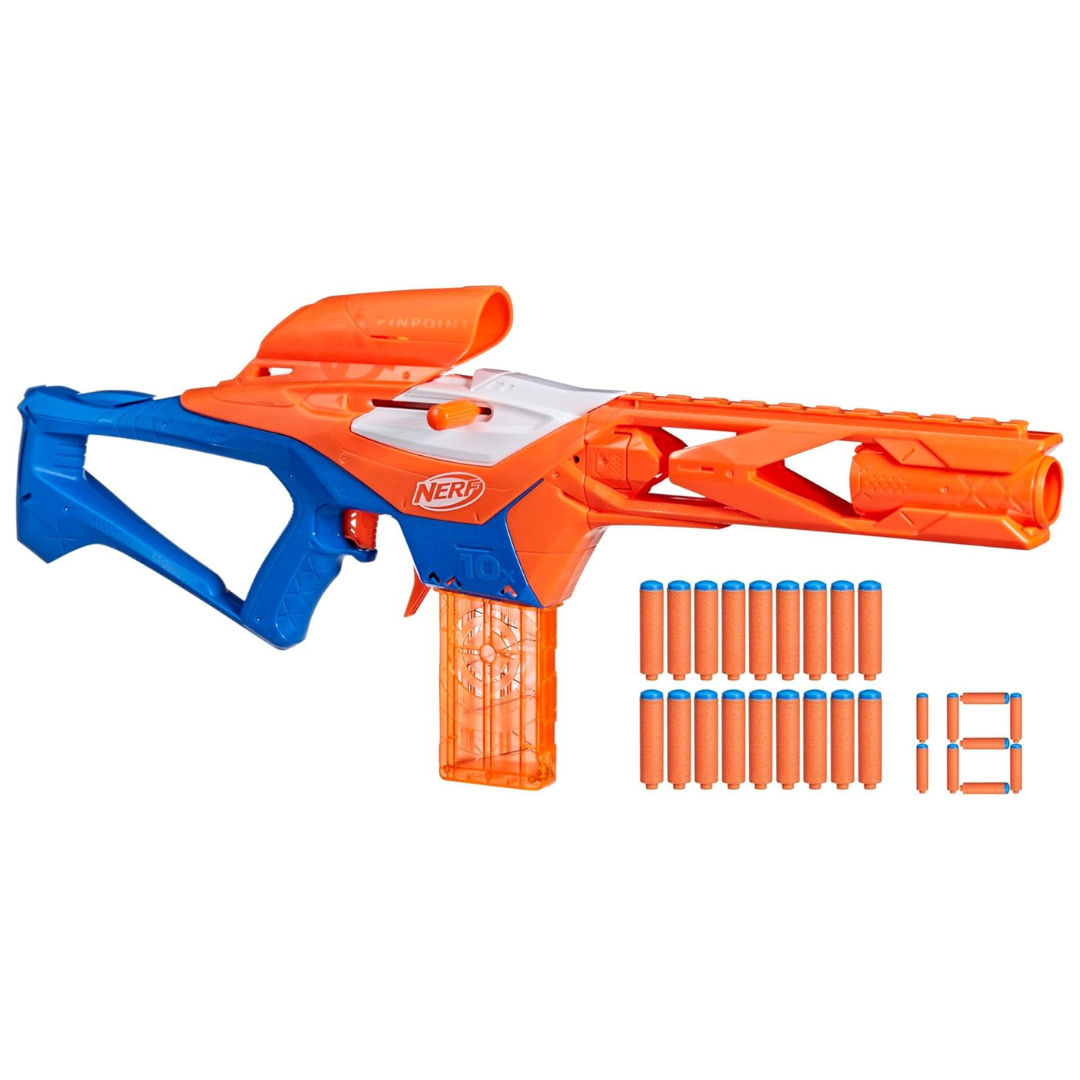 Nerf N Series Pinpoint Dart Blaster with 18 N1 Darts & 10-Dart Clip