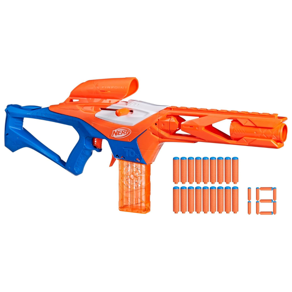Nerf N Series Pinpoint Dart Blaster with 18 N1 Darts & 10-Dart Clip