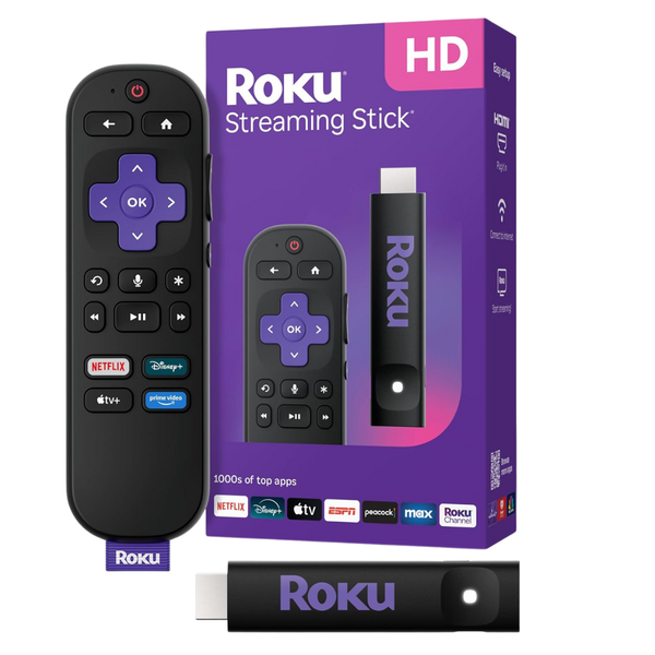 Roku HD Streaming Stick For TV With Voice Remote (2025)