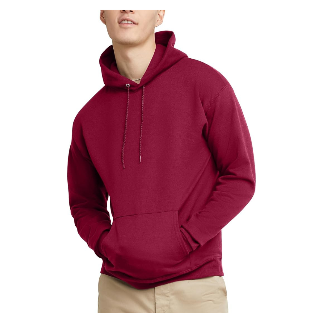 Hanes Unisex Adults Pullover EcoSmart Hooded Sweatshirt (Various)