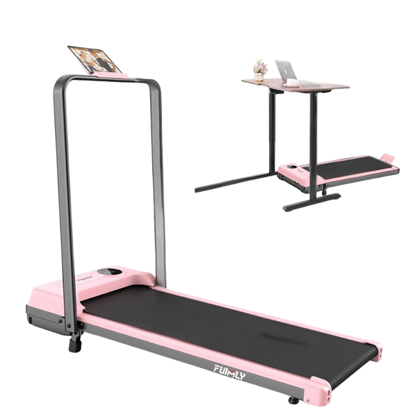Foldable 4 in 1 Under Desk Treadmill With Handle Bar