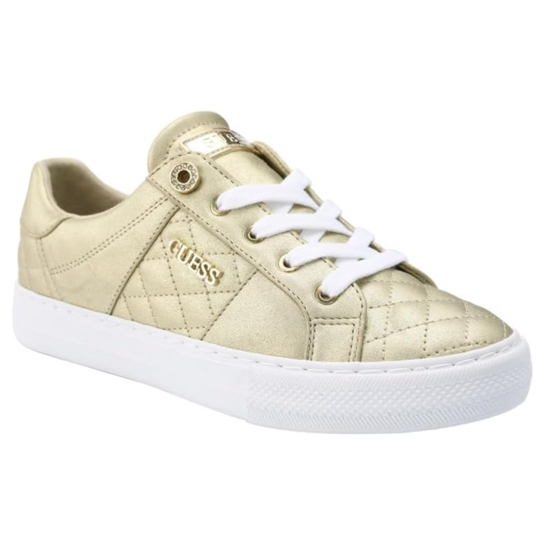 GUESS Women's Loven Sneaker (Gold)