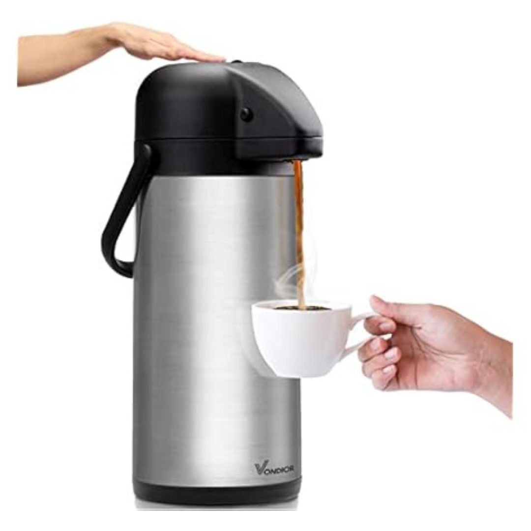 64oz Airpot Insulated Thermal Coffee Dispenser With Pump