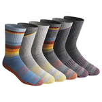 6-Pairs Dickies Men's Dri-Tech Essential Moisture Control Crew Socks