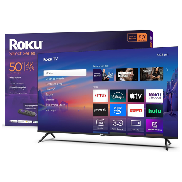 50" Roku Class Select Series 4K (2160p) Smart LED Roku HDTV