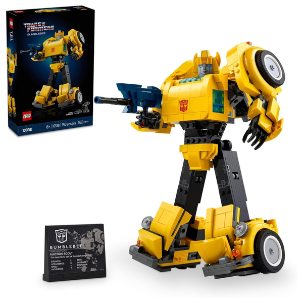 950-Piece LEGO Icons: Transformers Bumblebee Building Set