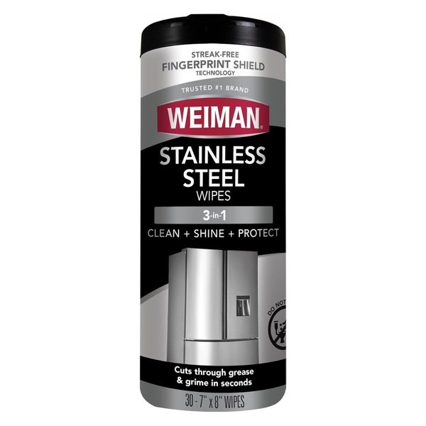 30 Count Weiman Stainless Steel Cleaning Wipes