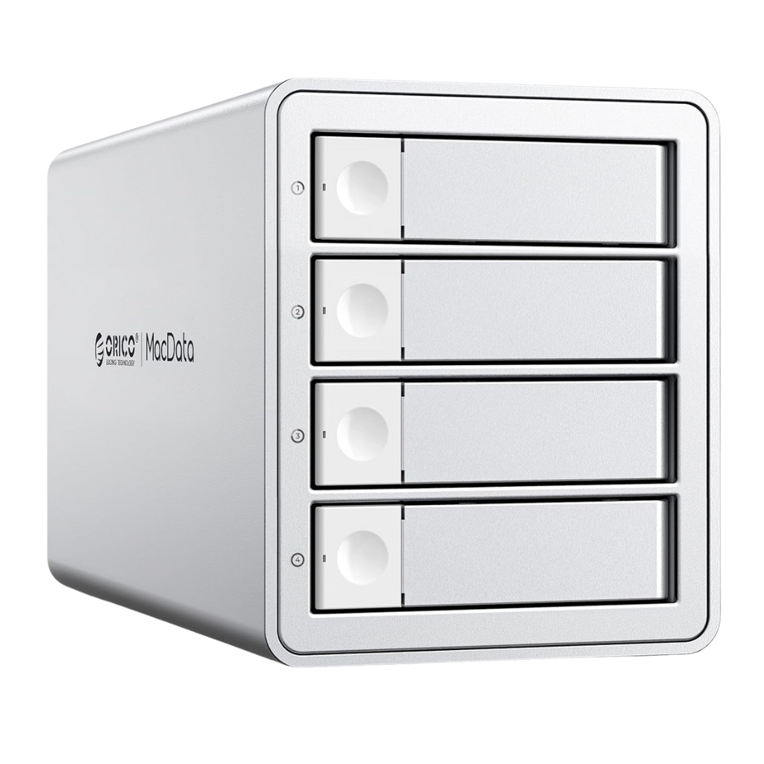 Daisy Chain 4 Bay Hard Drive USB 3.2 Gen 2 Aluminum Das Enclosure