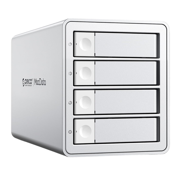 Daisy Chain 4 Bay Hard Drive USB 3.2 Gen 2 Aluminum Das Enclosure