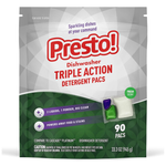 90-Count Amazon Brand Presto! Triple Action Dishwasher Pacs