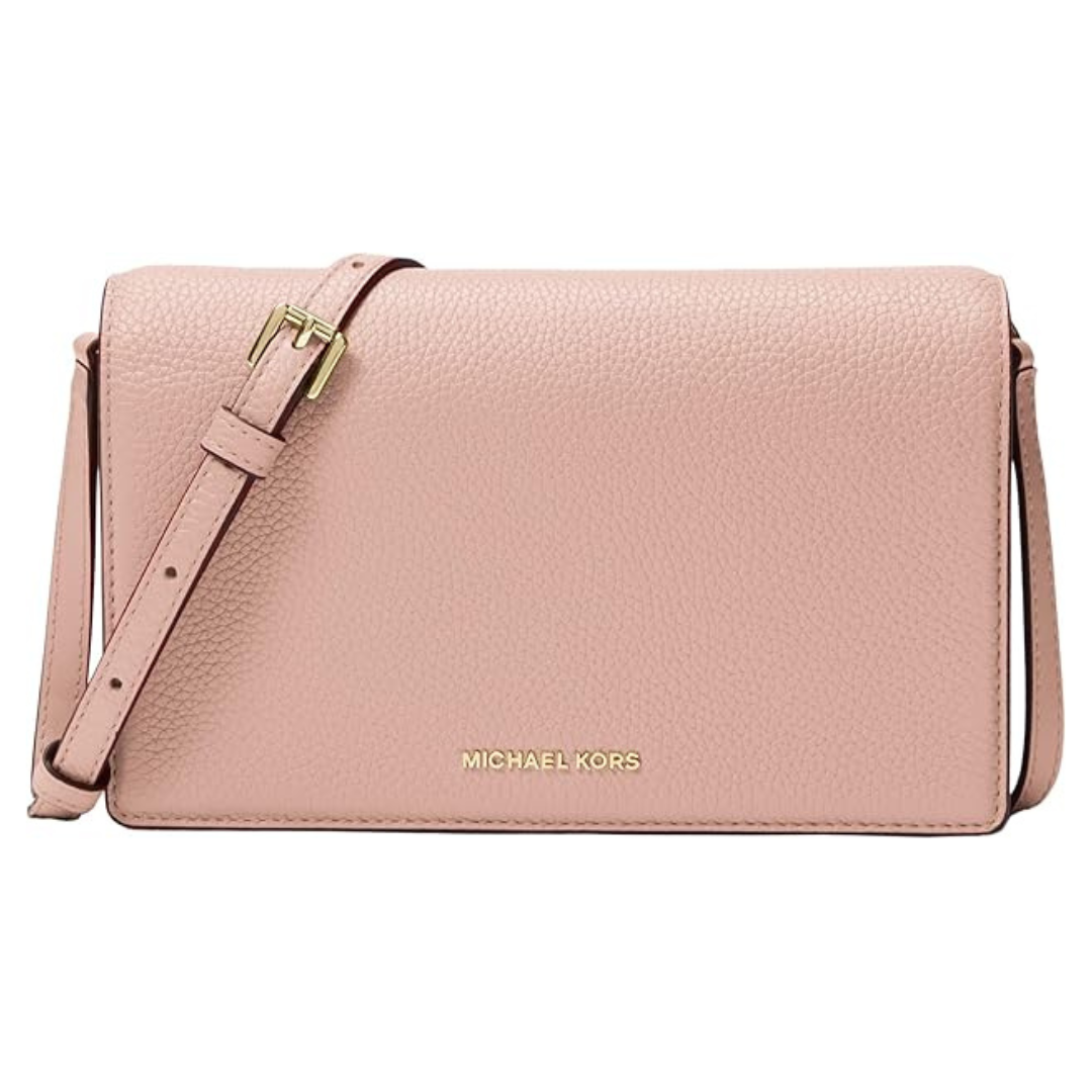 Michael Kors Women's Jet Set Medium Flap Crossbody Bag (Soft Pink)