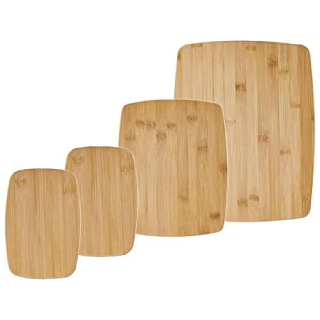 4-Piece Farberware Bamboo Cutting & Charcuterie Board Set (Assorted Sizes)