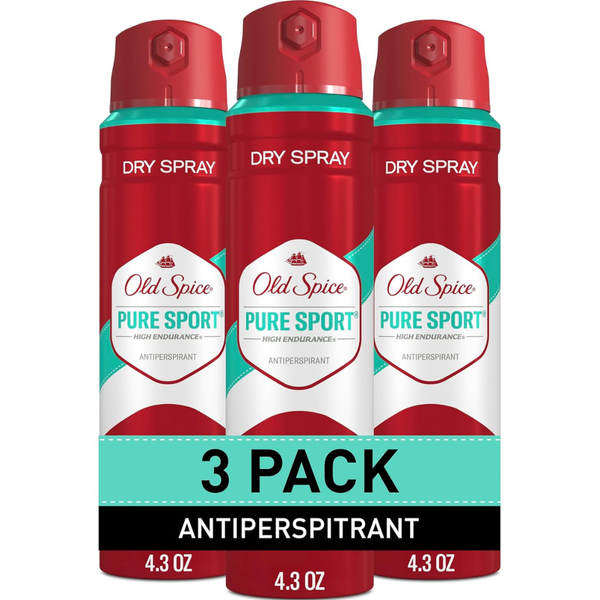 3-Pack Old Spice Men's High Endurance Anti-Perspirant & Deodorant Spray