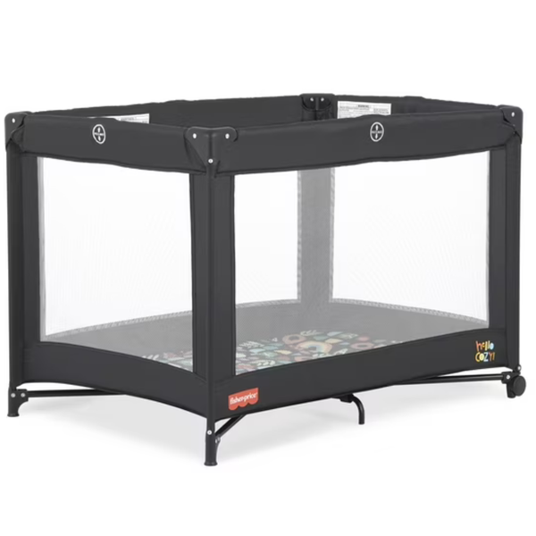 Fisher Price Play All Day Playard By Dream On Me (Rainbow Black)