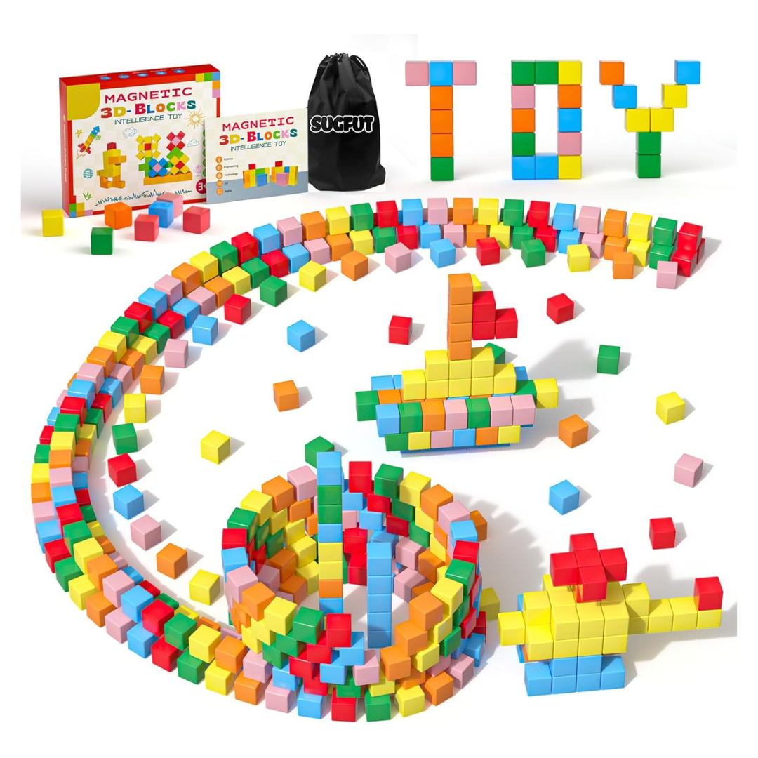 42-Piece STEM Educational Sensory Magnetic Building Blocks