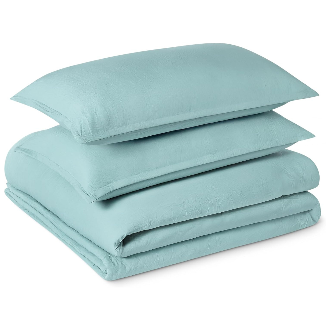 3-Piece Amazon Basics Brushed Microfiber Comforter Set