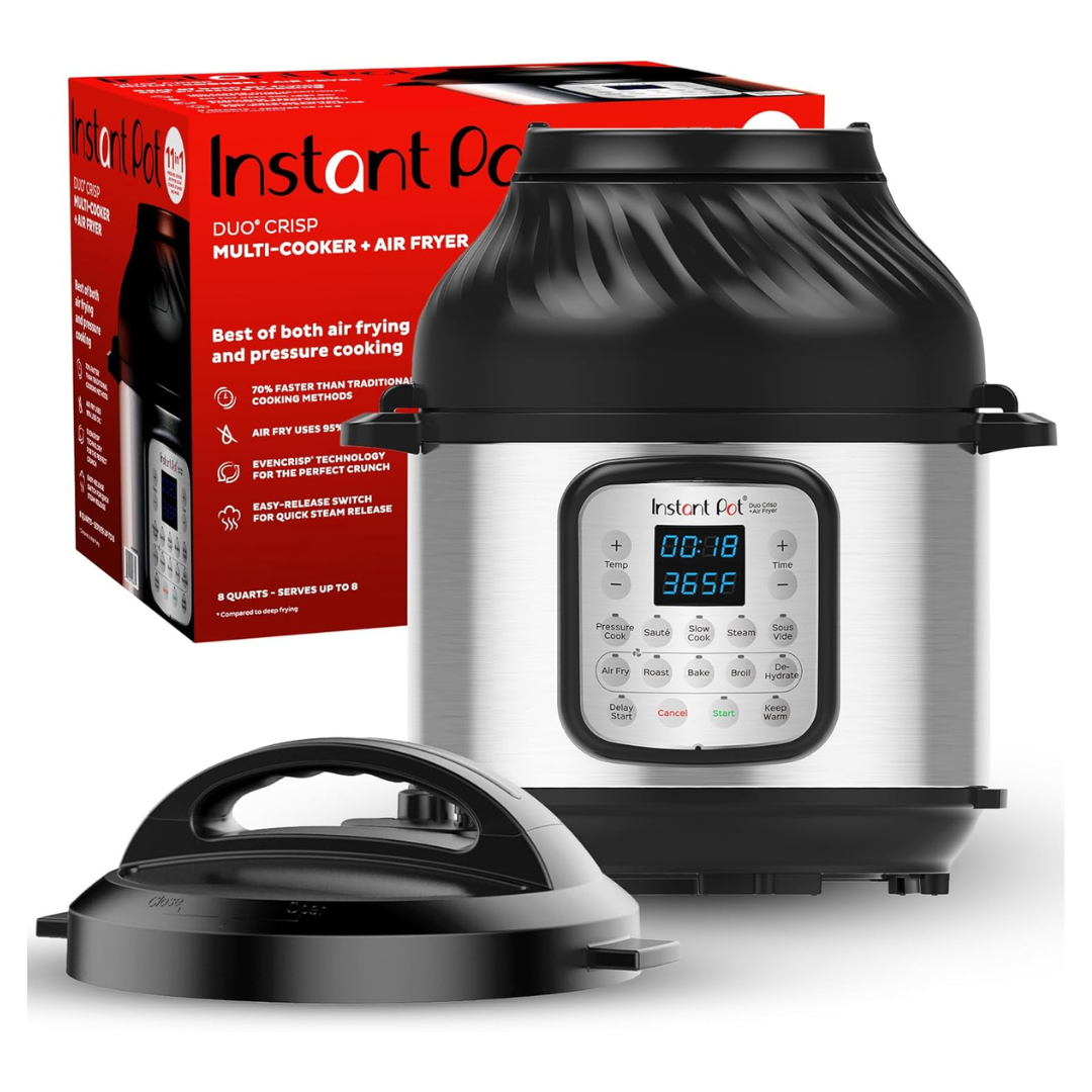 6-Qt Instant Pot Duo Crisp 11-in-1 Air Fryer & Pressure Cooker Combo