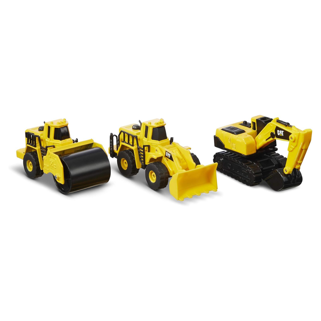 3-Pack CAT Construction Die-Cast Vehicles Toy Set