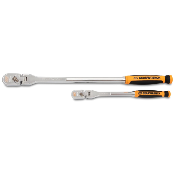 2-Piece Gearwrench 1/4" and 3/8" Drive 120XP Dual Material Flex Handle Teardrop Ratchet Set