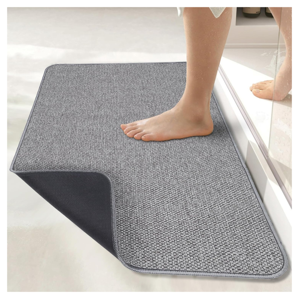 Ultra Thin Rubber No Slip Quick Dry 17" x 27" Mats Bath