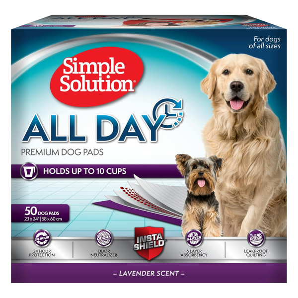 50-Ct Simple Solution Disposable Puppy Training Pads (23" x 24")