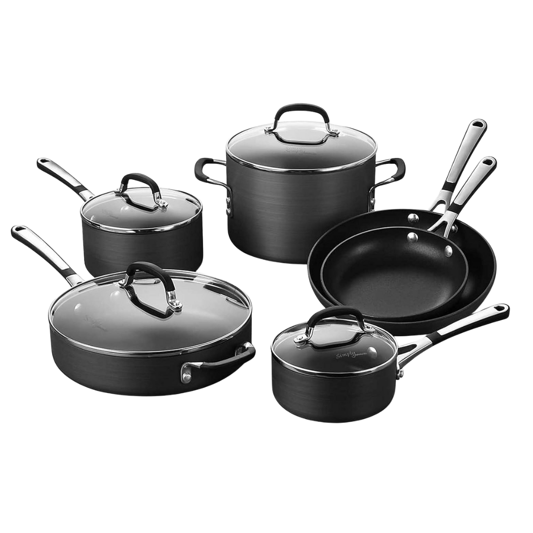 10-Piece Calphalon Non-Stick Kitchen Cookware Set