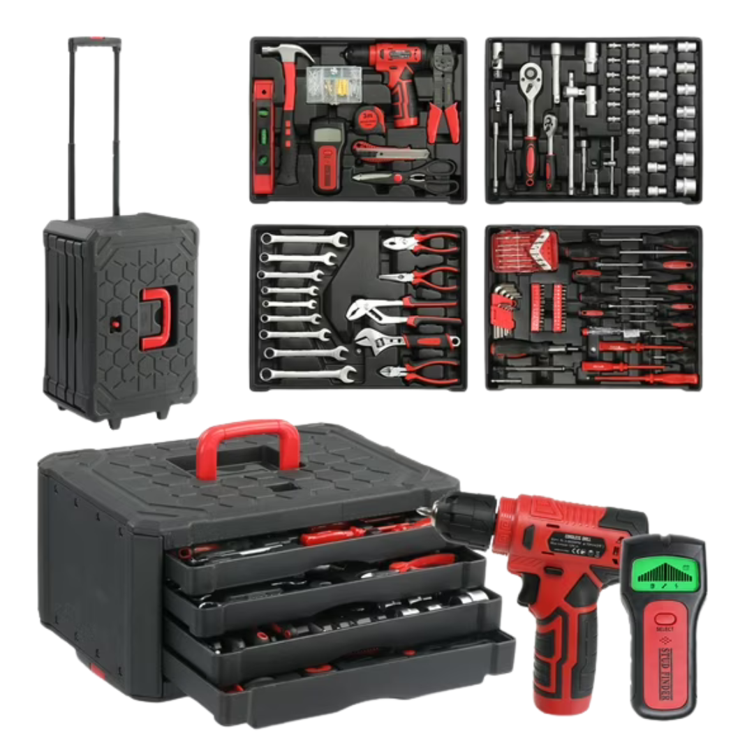 1000-Piece UBesGoo Household Repair Tool Set With Trolley Case