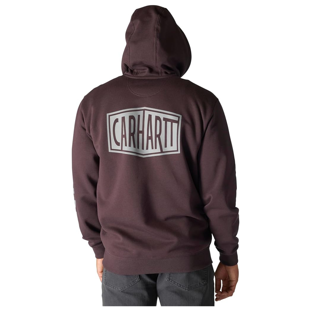 Carhartt Men's Rain Defender Loose Fit Midweight Logo Graphic Sweatshirt