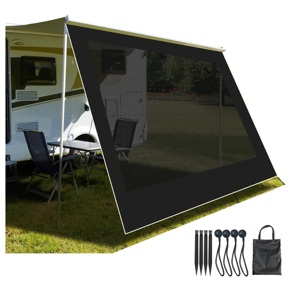 16'3'' x 8ft Heavy-Duty RV Awning Sun Shade Screen