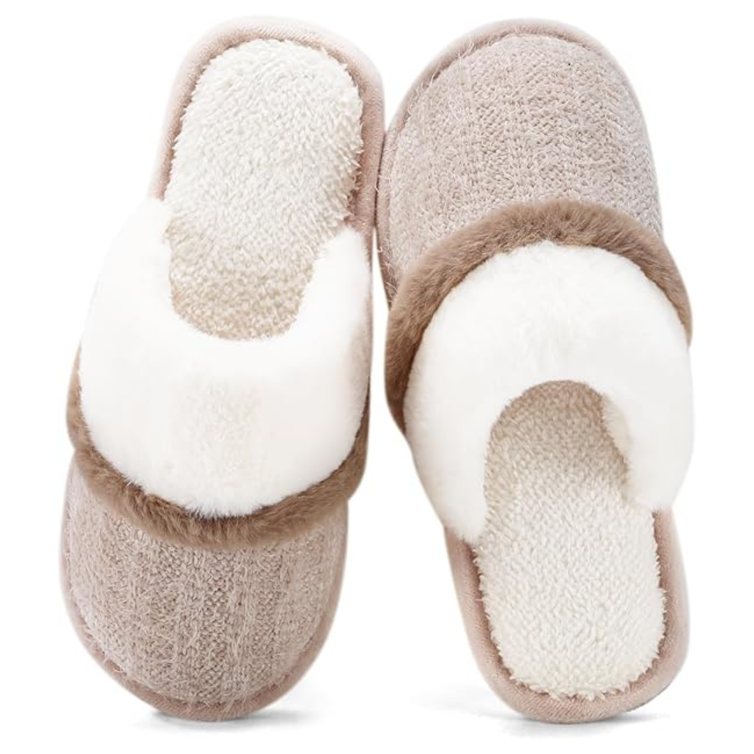 Women's Fuzzy Memory Foam Anti-Skid Sole House Shoes