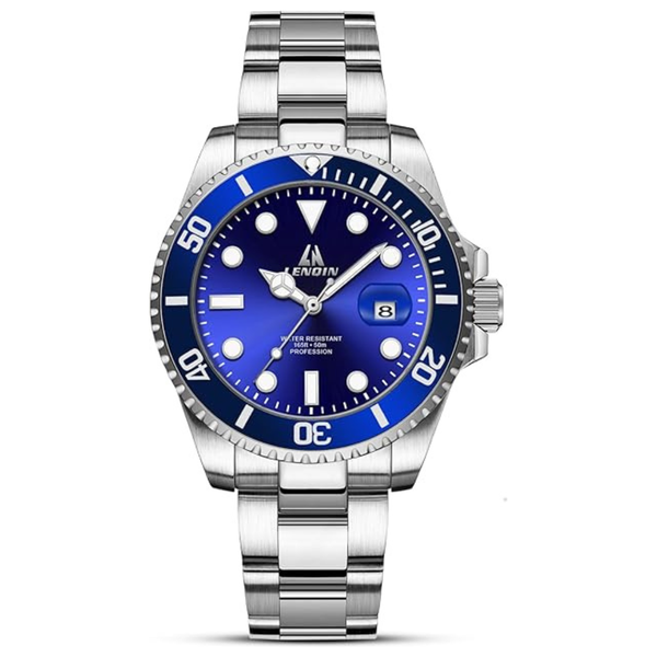 Men's Stainless Steel Waterproof Analog Quartz Watch (Various)