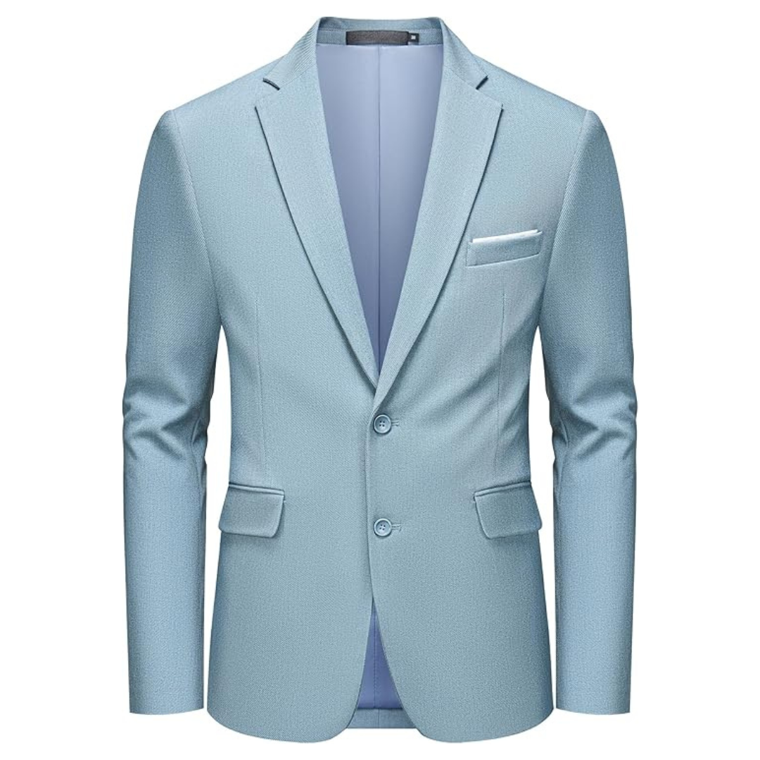 MAGE MALE Men's Two Button Solid Suit Jacket