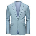 MAGE MALE Men's Two Button Solid Suit Jacket
