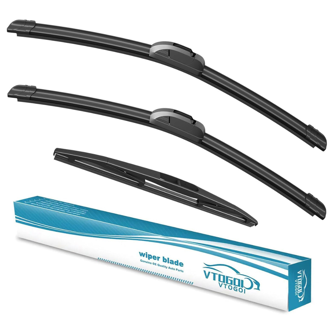 3-Pack Vtogoi Windshield Wiper Blades Set