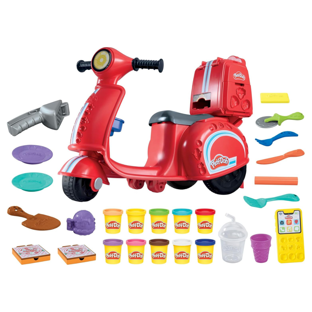 Play-Doh Pizza Delivery Scooter Large Ride-On Playset