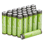 24-Pack Amazon Basics AAA High-Capacity 850 mAh Rechargeable Batteries