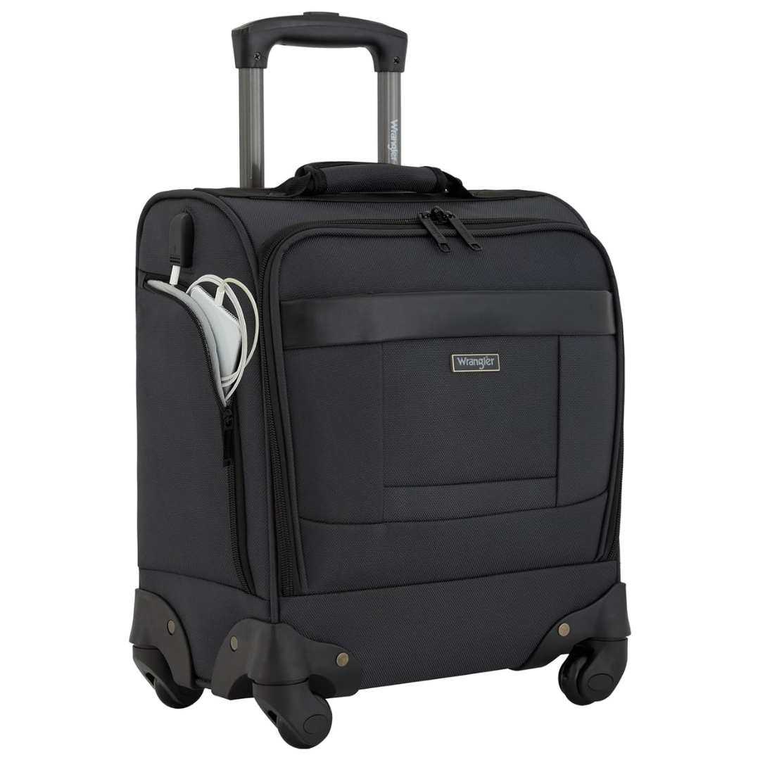 Wrangler 17" Underseat Spinner Carry-On Luggage